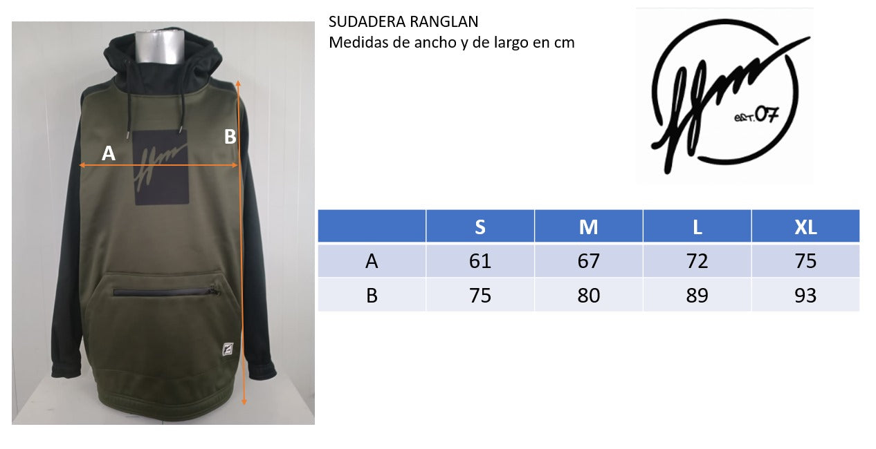 Sudadera Ranglan Repelente al Agua